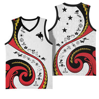 Papua New Guinea 50th Independence Anniversary Basketball Jersey Special Style White Version LT05 - Polynesian Pride