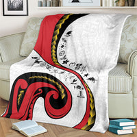 Papua New Guinea Independence Blanket Special Style White Version LT05 - Polynesian Pride
