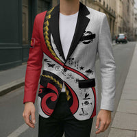 Papua New Guinea 50th Independence Anniversary Blazer Special Style White Version - Polynesian Pride