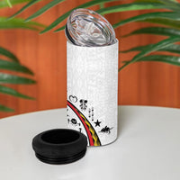Papua New Guinea Independence 4 in 1 Can Cooler Tumbler Special Style White Version LT05 - Polynesian Pride