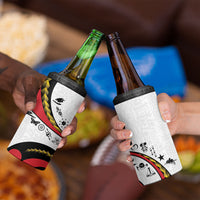 Papua New Guinea Independence 4 in 1 Can Cooler Tumbler Special Style White Version LT05 - Polynesian Pride