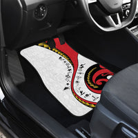 Papua New Guinea Independence Car Mats Special Style White Version LT05 - Polynesian Pride