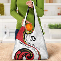 Papua New Guinea Independence Grocery Bag Special Style White Version LT05 - Polynesian Pride