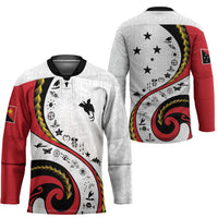 Papua New Guinea Independence Hockey Jersey Special Style White Version LT05 - Polynesian Pride