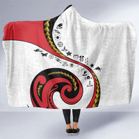 Papua New Guinea Independence Hooded Blanket Special Style White Version LT05 One Size White - Polynesian Pride