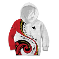 Papua New Guinea Independence Kid Hoodie Special Style White Version LT05 Hoodie White - Polynesian Pride