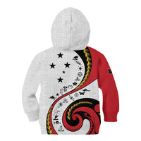 Papua New Guinea Independence Kid Hoodie Special Style White Version LT05 - Polynesian Pride