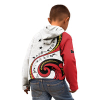 Papua New Guinea Independence Kid Hoodie Special Style White Version LT05 - Polynesian Pride