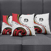 Papua New Guinea 50th Independence Anniversary Pillow Cover Special Style White Version - Polynesian Pride