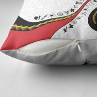 Papua New Guinea Independence Pillow Cover Special Style White Version LT05 - Polynesian Pride
