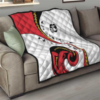 Papua New Guinea 50th Independence Anniversary Quilt Special Style White Version - Polynesian Pride