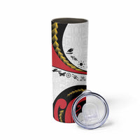 Papua New Guinea Independence Skinny Tumbler Special Style White Version LT05 - Polynesian Pride