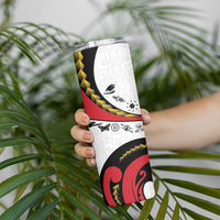 Papua New Guinea Independence Skinny Tumbler Special Style White Version LT05 - Polynesian Pride