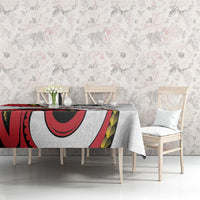 Papua New Guinea 50th Independence Anniversary Tablecloth Special Style White Version - Polynesian Pride