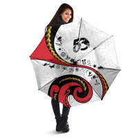 Papua New Guinea 50th Independence Anniversary Umbrella Special Style White Version - Polynesian Pride