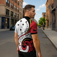 Papua New Guinea 50th Independence Anniversary Zipper Polo Shirt Special Style White Version - Polynesian Pride