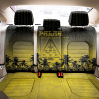 Palau Independence Day Back Car Seat Cover Palauan Tattoo Pattern - Polynesian Pride