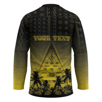 Personalised Palau Independence Day Hockey Jersey Palauan Tattoo Pattern LT05 - Polynesian Pride