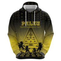Personalised Palau Independence Day Hoodie Palauan Tattoo Pattern - Polynesian Pride
