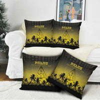 Palau Independence Day Pillow Cover Palauan Tattoo Pattern - Polynesian Pride