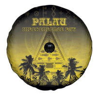Palau Independence Day Spare Tire Cover Palauan Tattoo Pattern - Polynesian Pride