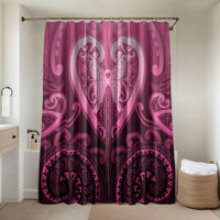 Aotearoa Breast Cancer Bathroom Set Maori Tribal Pattern