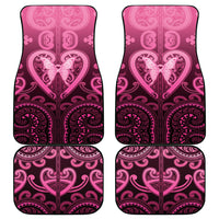 Aotearoa Breast Cancer Car Mats Maori Tribal Pattern