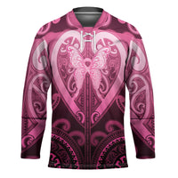 Aotearoa Breast Cancer Hockey Jersey Maori Tribal Pattern