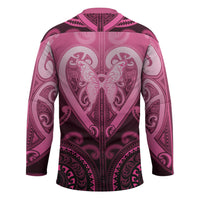 Aotearoa Breast Cancer Hockey Jersey Maori Tribal Pattern