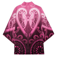 Aotearoa Breast Cancer Kimono Maori Tribal Pattern