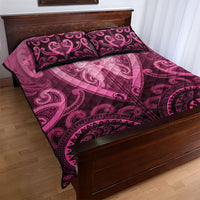 Aotearoa Breast Cancer Quilt Bed Set Maori Tribal Pattern