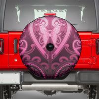 Aotearoa Breast Cancer Spare Tire Cover Maori Tribal Pattern