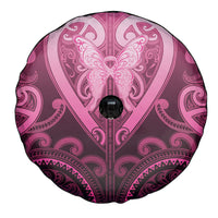 Aotearoa Breast Cancer Spare Tire Cover Maori Tribal Pattern