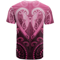 Aotearoa Breast Cancer T Shirt Maori Tribal Pattern