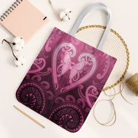 Aotearoa Breast Cancer Tote Bag Maori Tribal Pattern