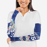 Toa Samoa Rugby Custom Arm Sleeves Samoan Pride With Tribal Pattern - Polynesian Pride