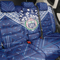 Toa Samoa Rugby Back Car Seat Cover Samoan Pride With Tribal Pattern - Polynesian Pride