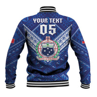 Toa Samoa Rugby Custom Baseball Jacket Samoan Pride With Tribal Pattern - Polynesian Pride