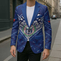 Toa Samoa Rugby Custom Blazer Samoan Pride With Tribal Pattern - Polynesian Pride