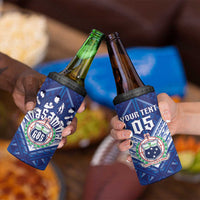 Toa Samoa Rugby Custom 4 in 1 Can Cooler Tumbler Samoan Pride With Tribal Pattern - Polynesian Pride