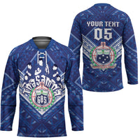 Toa Samoa Rugby Custom Hockey Jersey Samoan Pride With Tribal Pattern LT05 - Polynesian Pride