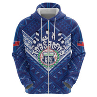 Toa Samoa Rugby Custom Hoodie Samoan Pride With Tribal Pattern - Polynesian Pride