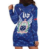 Toa Samoa Rugby Custom Hoodie Dress Samoan Pride With Tribal Pattern - Polynesian Pride