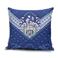 Toa Samoa Rugby Pillow Cover Samoan Pride With Tribal Pattern - Polynesian Pride