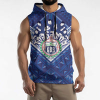 Toa Samoa Rugby Custom Sleeveless Hoodie Samoan Pride With Tribal Pattern - Polynesian Pride