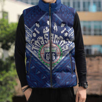 Toa Samoa Rugby Custom Sleeveless Puffer Jacket Samoan Pride With Tribal Pattern - Polynesian Pride