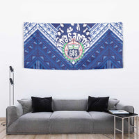 Toa Samoa Rugby Tapestry Samoan Pride With Tribal Pattern - Polynesian Pride