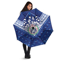 Toa Samoa Rugby Umbrella Samoan Pride With Tribal Pattern - Polynesian Pride