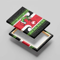 New Zealand Funny Christmas Canvas Wall Art Maori Tiki