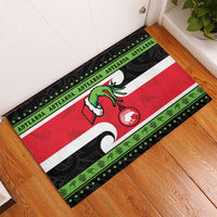New Zealand Funny Christmas Rubber Doormat Maori Tiki